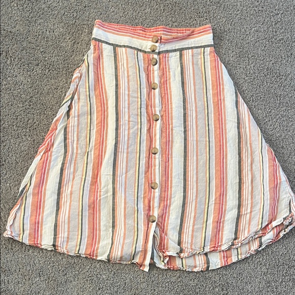 a new day Dresses & Skirts - a new day Multicolor Striped A-Line Skirt